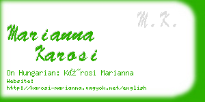 marianna karosi business card